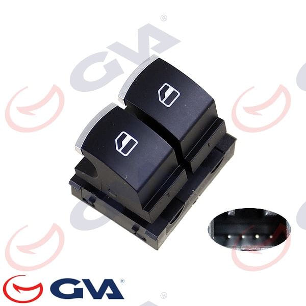 GVA 8075068 Cam Düğmesi VW Caddy-Eos-Polo (Çiftli-Krom) 