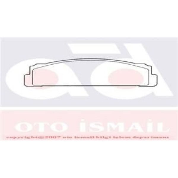 HATTAT 3031327 Fren Balatası Ön M124 Murat 131 Doğan Kartal Şahin