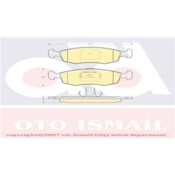 HATTAT 3031342 Fren Balatası Ön Doblo 01- 1.2 19D 