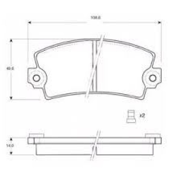 HATTAT 3031358 Fren Balatası Ön R12