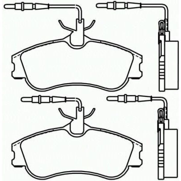 HATTAT 3031394 Fren Balatası Ön 306 93- Partner 96- / Xsara 97- Berlingo 96-
