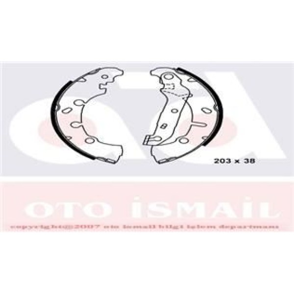 HATTAT 3031521 Kampana Balata Fiesta IV 95- Fiesta V 01- Fusion 02- Ka Puma 97- / 2 Mazda 2 03- 