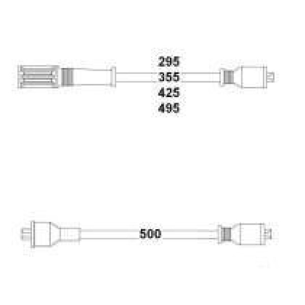 HELLUX 3163 Buji Kablosu - Bobin Kablosu M124 Murat 131 Doğan Kartal Şahin Takviyelı Siyah