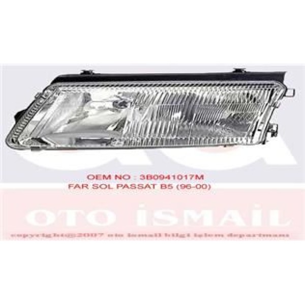 HELLA 1AF007620-51 Far Sol Passat Varıant 96-00 Elektrikli Sissiz H7-H1