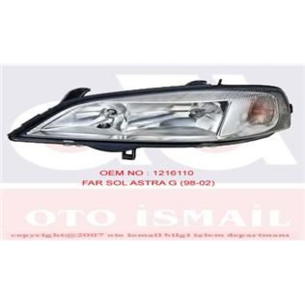 HELLA 1EG007640-311 Far Sol - Sinyal Astra G 98-05 Elektrikli H7-Hb3 