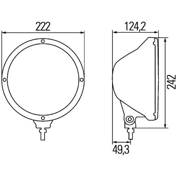 HELLA 1F8009797451 Spot Lamba 