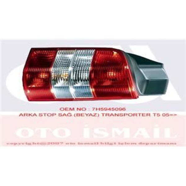 HELLA 2SK008579-141 Stop Lambası Sağ Transporter T5 03- Kırmızı Beyaz