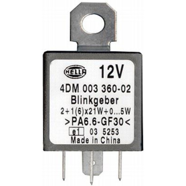 HELLA 4DM003360021 Flaşör Unitesi 4 Pin 12 V 