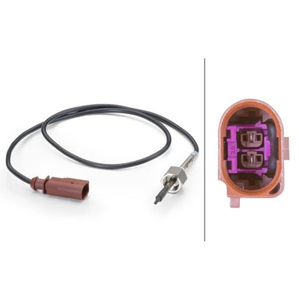 HELLA 6PT014494121 Egzoz Gazı Sıcaklık Sensörü VW 