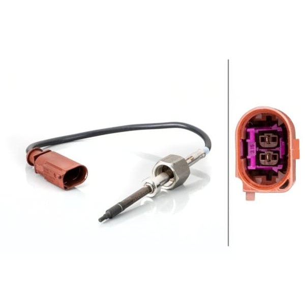 HELLA 6PT014495051 Egzoz Gazı Sıcaklık Sensörü VW 