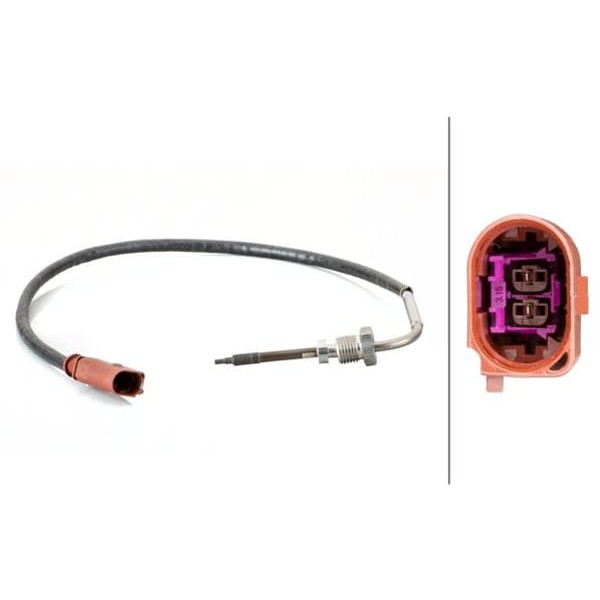 HELLA 6PT014495061 Egzoz Gazı Sıcaklık Sensörü VW 