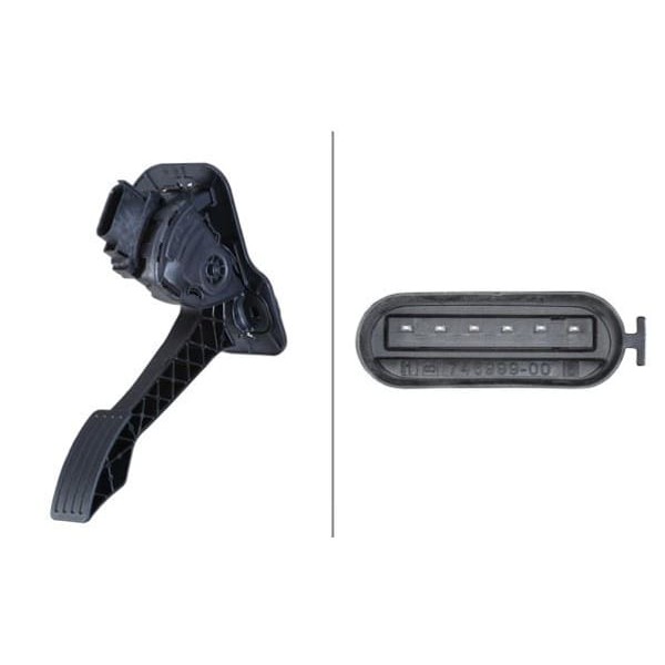 HELLA 6PV010946-211 Gaz Pedalı Komple Transit V347 06-11 Bm Oem Montaj Üründür 