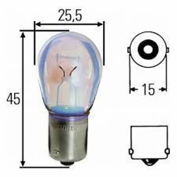 HELLA 8GA002073121 Ampul 21W 12V 0388450-417343-41734300-63633-924693-0-14148190-1017212-1354871-181 