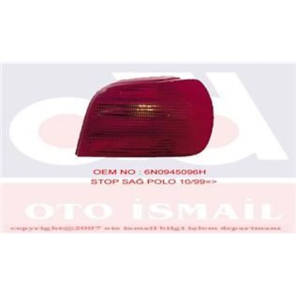 HELLA 9EL964116-111 Stop Lambası Sağ Polo 99-01 Sisli Kırmızı