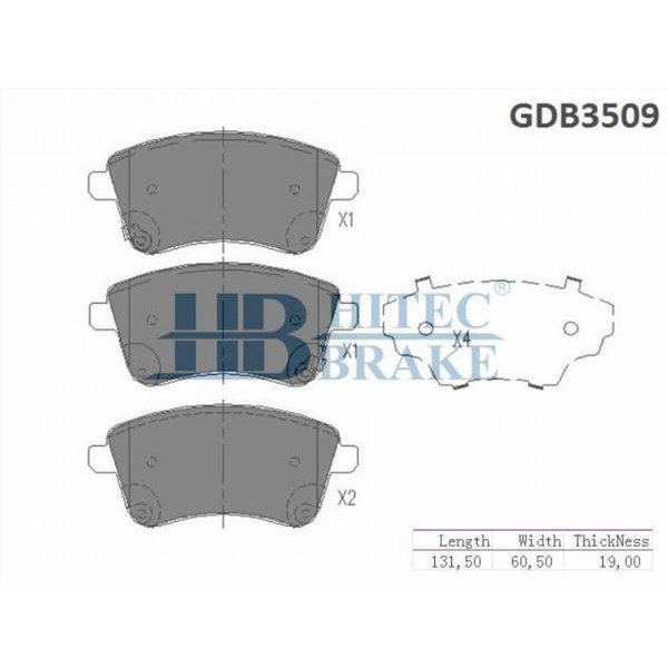 HITEC 10057 Ön Balata Ix20 10-Venga 11- (Sp1515)