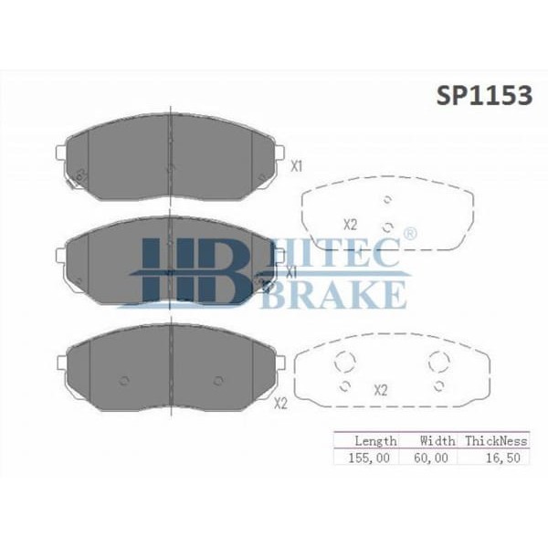 HITECH 10075 Ön Balata Sorento 02-09 2.5CRDI-140Hp-170Hp (Sp1153)