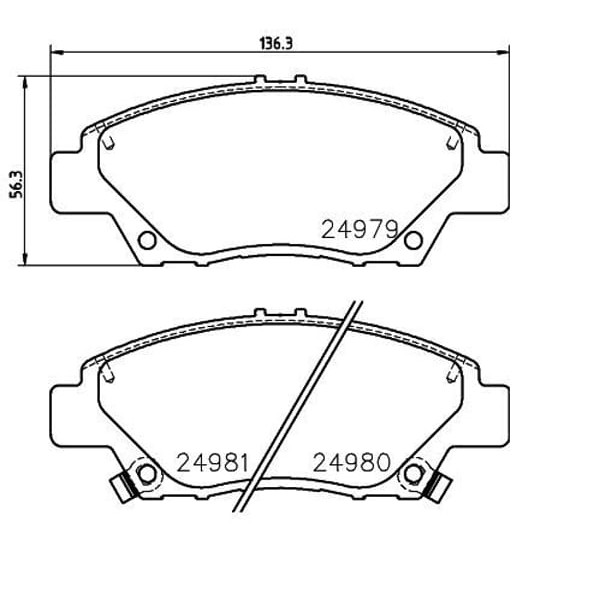 HITEC 10086 Arka Balata Mazda 3 13- 1,5 (Gdb3593B4Yd-26-48Za) 