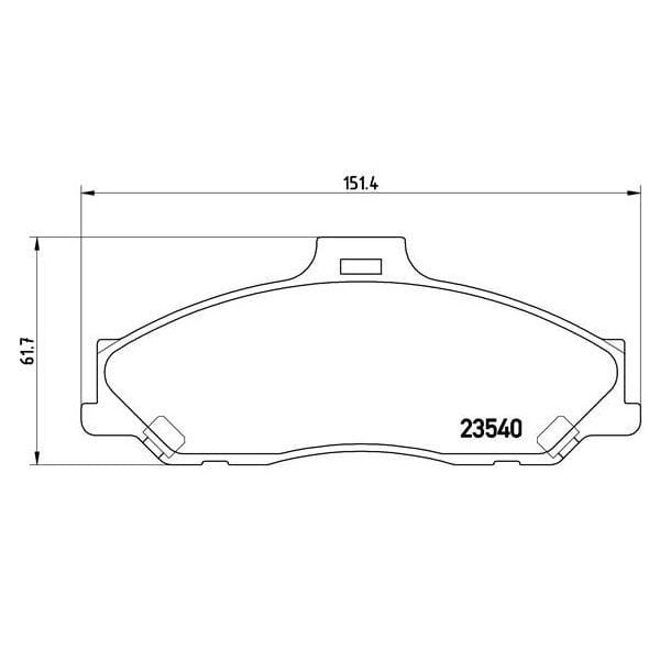 HITEC 10101 Ön Balata B2500 99-05 4×2B2500 99-02 4×4Bt50 06-11 4×2Ranger 02-06 4×4Ranger 05- 3,0TDI