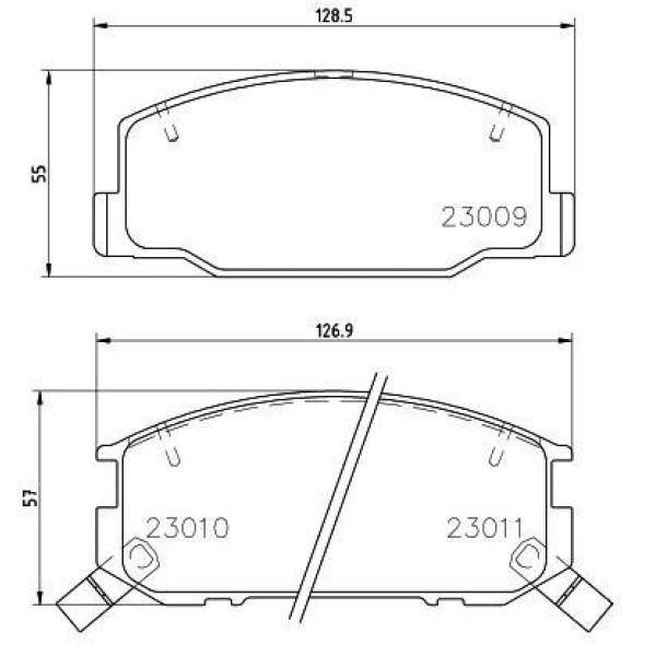 HITEC 10121 Arka Balata Lancer 03-08 (Cs1A-Cs3A)Lancer 08- (Cy2A-Cy3A)Outlander 03-07 2,0-2,4 (Cu2W)