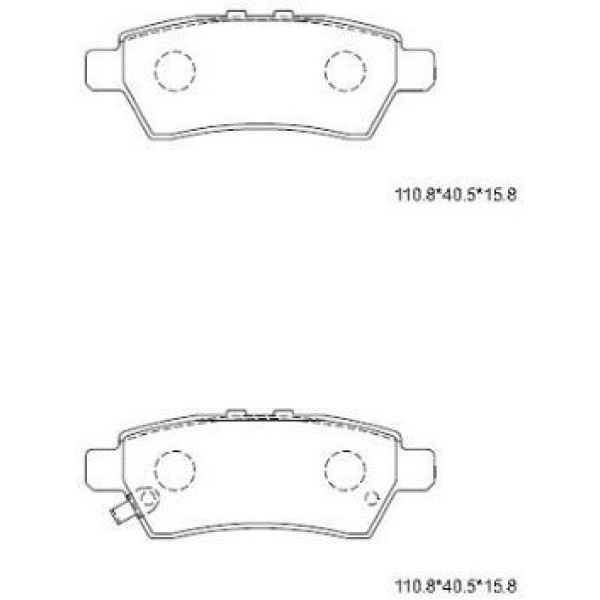 HITEC 10138 Arka Balata Navara 06- 4×2-4×4 D40X-T-Raıl 03-07Patfınder 06- (D1272)