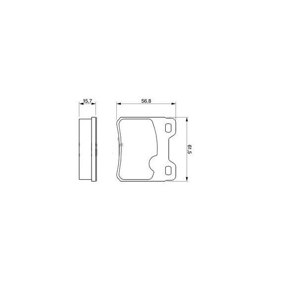 HITEC 10159 Arka Balata Vectra A 88-95Astra F 94-98 Calıbra A 90-97Kadett E 86-91Saab 900 93-98 (Gdb