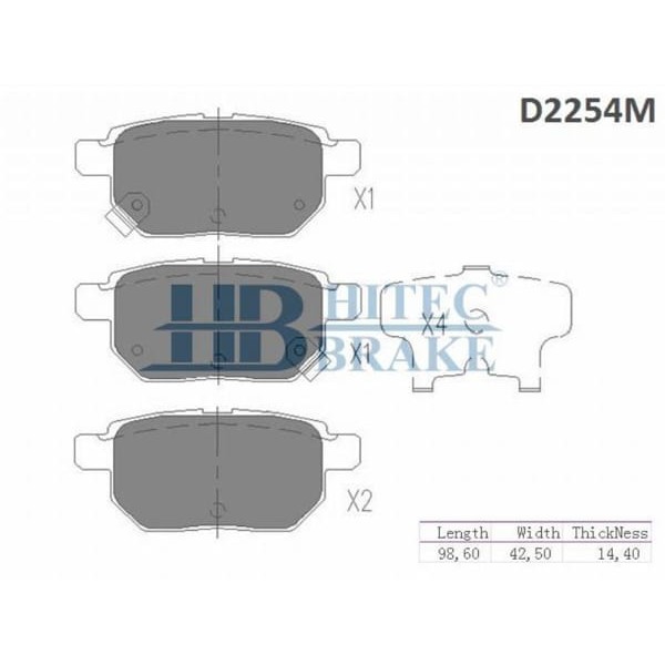 HITEC 10193 Arka Balata CorollaAuris 07- 1,6-1,6 Vvtyarıs 06- 1,0-1,8Vvprıus 12-Urban Cruiser 10- Be 
