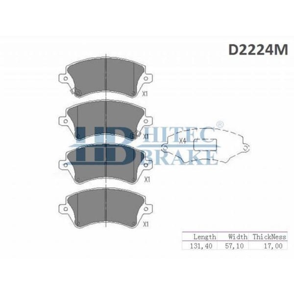 HITEC 10194 Ön Balata Corolla 02-07 1,4Vvtı-1,6Vvt Zze120Corolla 1,4 4D4 (D2224) 
