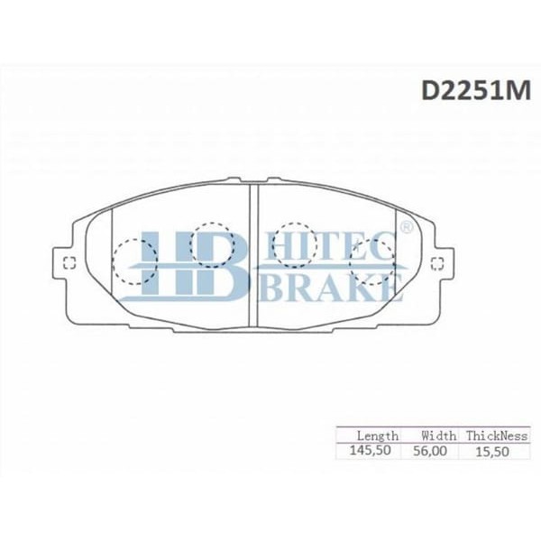 HITEC 10201 Ön Balata Hıace 06- (D2251M) 