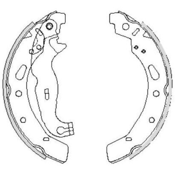 HITEC 20048 Arka Balata Mazda 2 07-15Mazda 3 13- (Kampana) (Dfy1-26-38Z)
