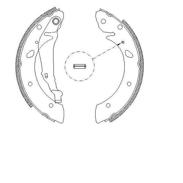 HITEC 20092 Arka Balata Avensis 98-02 1,6-1,8-2,0Wwt (Kampana-Papuç) (K-2347)