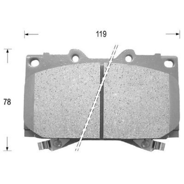 HITEC D2177 Ön Balata Land Cruiser 90-94