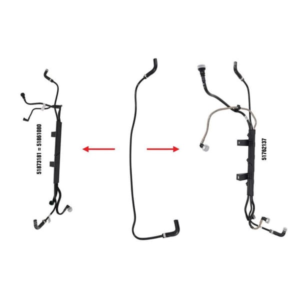 IBRAS 14616 Yakıt Borusu Braket Hariç New Doblo 1.3 Multıjet