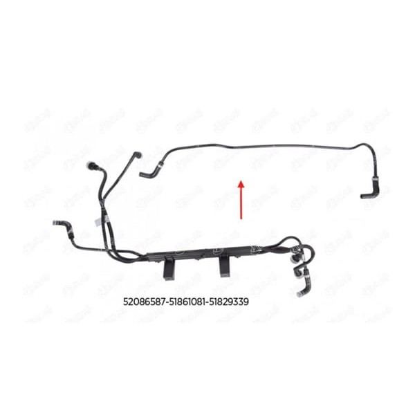 IBRAS 14721 Yakıt Borusu Braket Hariç Euro 5 Doblo 1.3 D Multijet 10 