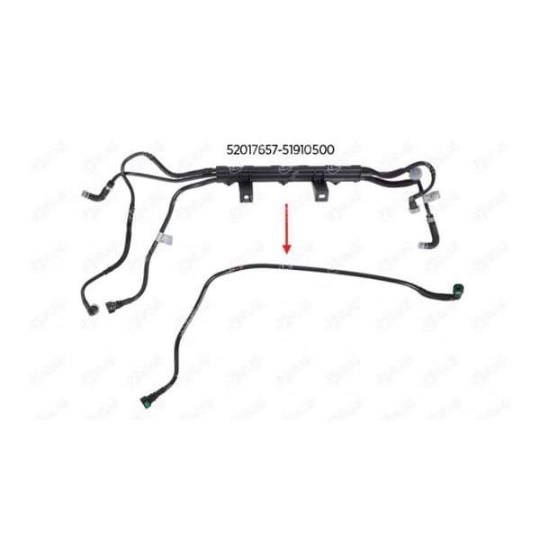 IBRAS 14726 Yakıt Borusu Braket Hariç Euro 5 Doblo 1.3 D Multijet 13 