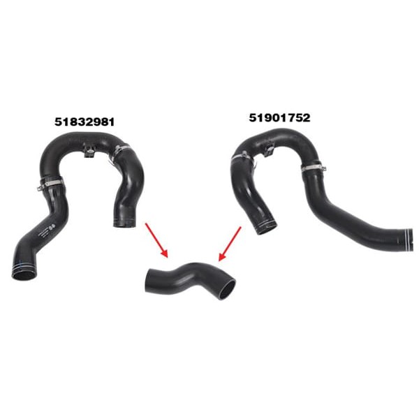 IBRAS 14994 Turbo Hortumu Doblo 09- 1.3 Jtd Küçük Plastik Parça Harıç 