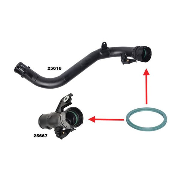 IBRAS 25617 Turbo Borusu Contası Nissan Juke-Nv200 1.5DCI 12