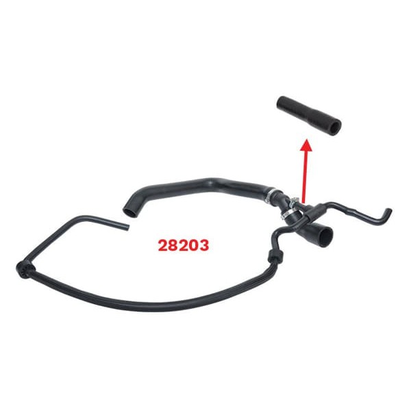 IBRAS 28165 28203 Radyatör Üst Hortumunun - Arasındaki Küçük Hortumu - VW Lt35-Volt 2.5 (N174)