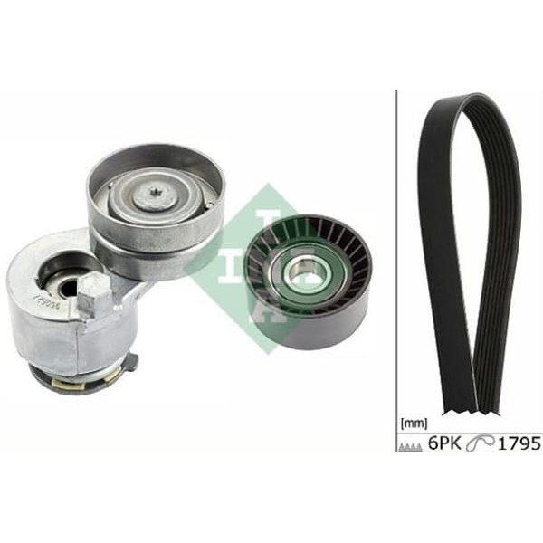 INA 529012410 Kanallı V Kayış Seti (Renault: 1.8DCI 1.9 2.0 Laguna II Trafic II Master II / Opel: Vi