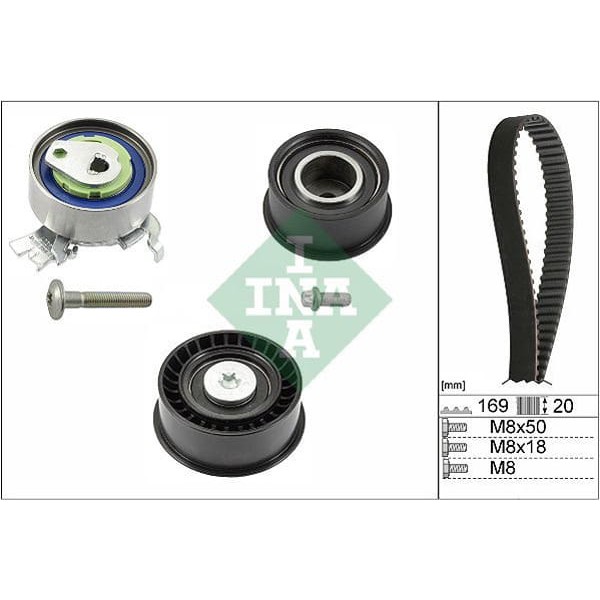 INA 530007810 Triger Eksantrik Gergi Seti Astra F Vectra B Corsa B Combo Tigra 1.4 1.6 1.8 16V X16Xe