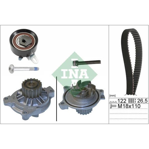 INA 530017531 Devirdaimli Triger Seti Volvo S80 2.5TDI 99-06 S70 2.5TDI 97-00 V70 2.5TDI 96-00 850 2 