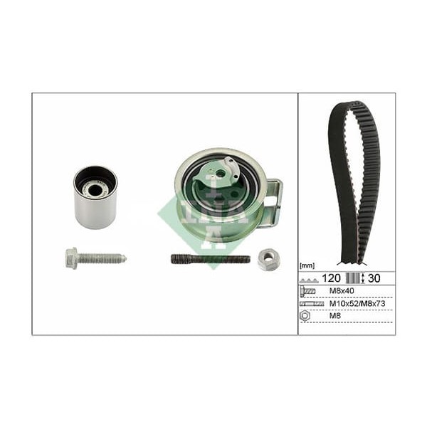 INA 530017610 Triger Eksantrik Gergi Seti Golf IV Bora Polo 00-10 Passat 01-05 / A3 A4 / Toledo Leon 