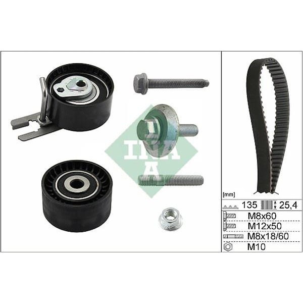 INA 530036910 Triger Eksantrik Gergi Seti C3 02- 