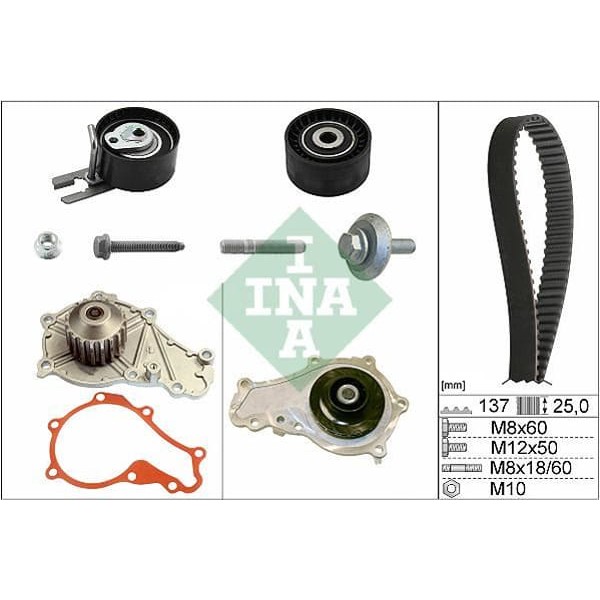 INA 530037530 Triger Eksantrik Gergi Seti Devirdaimlı 137×254 Partner 206 207 307 407 C2 C3 C4 Fiest 