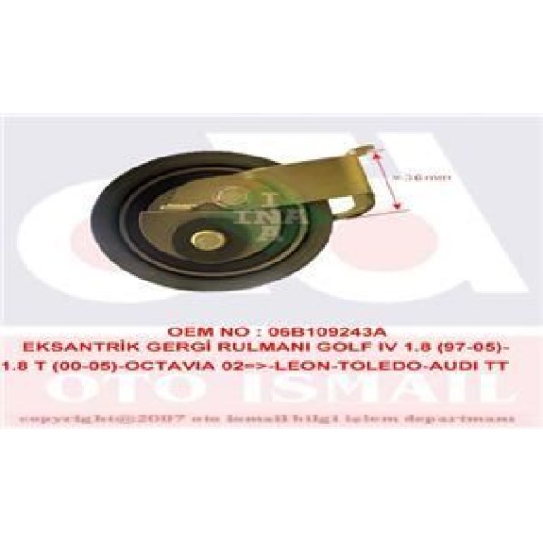 INA 531050020 Triger Eksantrik Gergi Rulmanı Golf IV Bora 1.8 1.8T