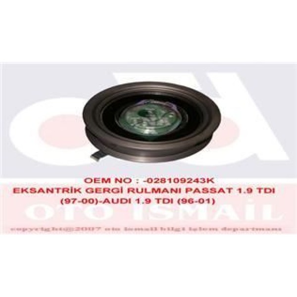 INA 531052430 Eksantrik Gergi Rulmanı Passat 1.9TDI 96-00 A4 1.9TDI 95-01