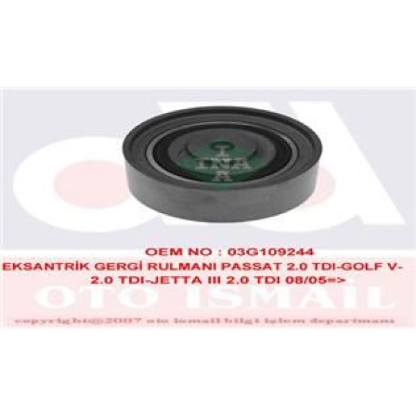 INA 532035510 Triger Eksantrik Gergi Rulmanı Golf V 03- Jetta III 05- Passat 05- Tiguan 07- 2.0 TDI 