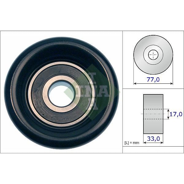 INA 532056810 V Kayış Gergi Rulmanı Starex H1 / Sorento 2.5 CRDI 76X33X17 