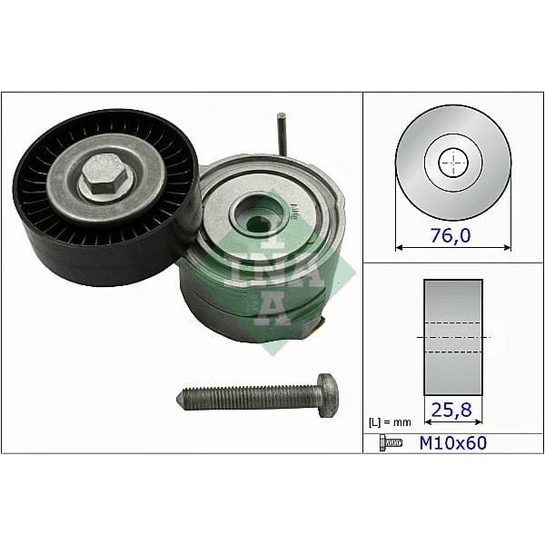 INA 534037510 Alternatör V Kayış Gergi Rulmanı Kütüklü Touareg 3.0 V6 Tsı 10-