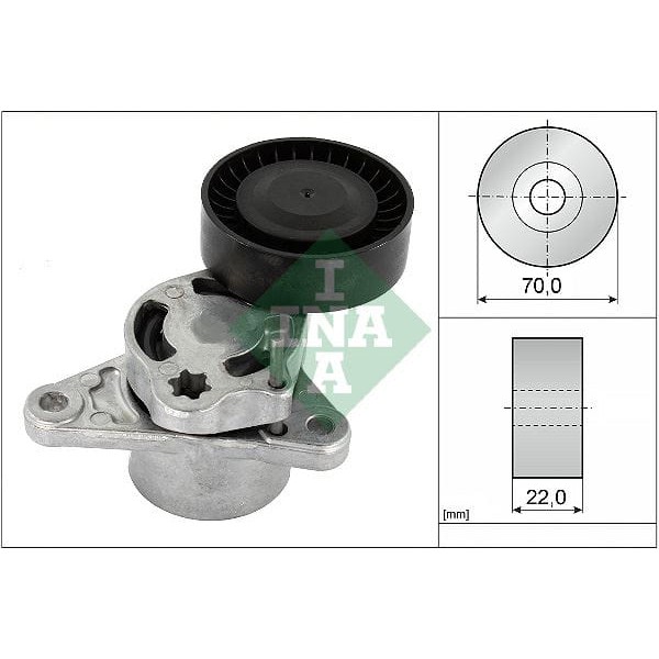 INA 534070910 Spannarm. Keilrippenriemen Mercedes-Benz 