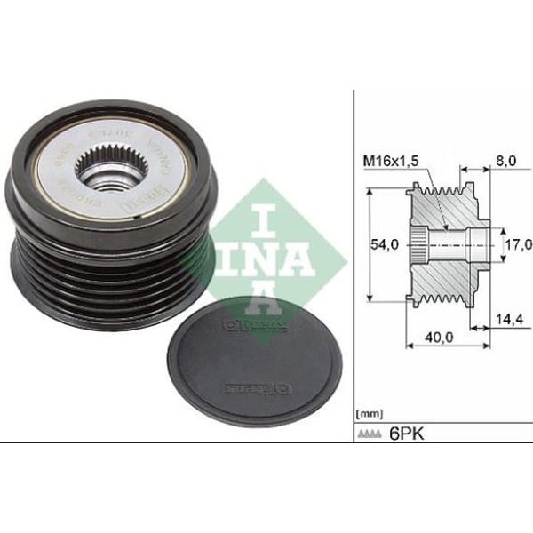 INA 535033410 Alternatör Gergi Rulmanı Fiat Grande Punto 1.3 D Multıjet
